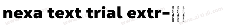 nexa text trial extr字体转换